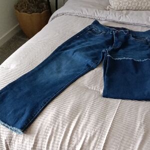 Tommy Hilfiger Women's  Straight-Leg Dark Blue Denim Jeans